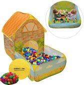 Tente à Balles Pliable Pour Enfants - 115x100 Cm, Grise, Sans Balles, Intérieur/extérieur, à Partir De 6 Mois