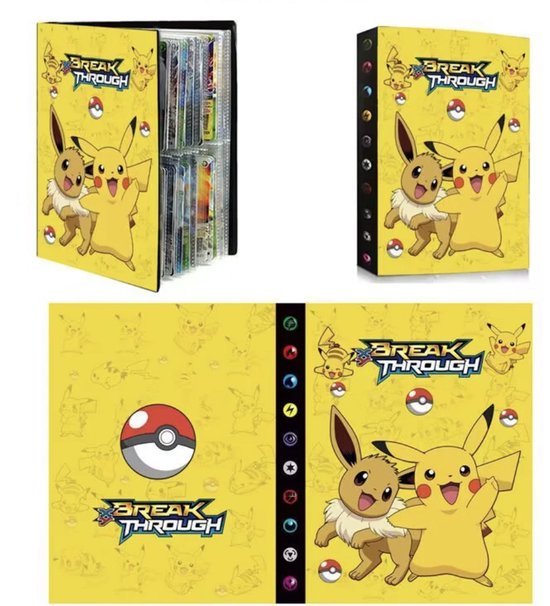 Pokemon kaarten map - Pikachu - Pokemon binder - 240 kaarten Pokemon verzamelmap - Pokemon boek verzamelmap