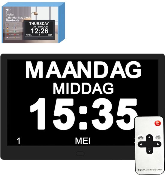 OER Dementieklok – Digitale én Analoge Weergave in één Klok