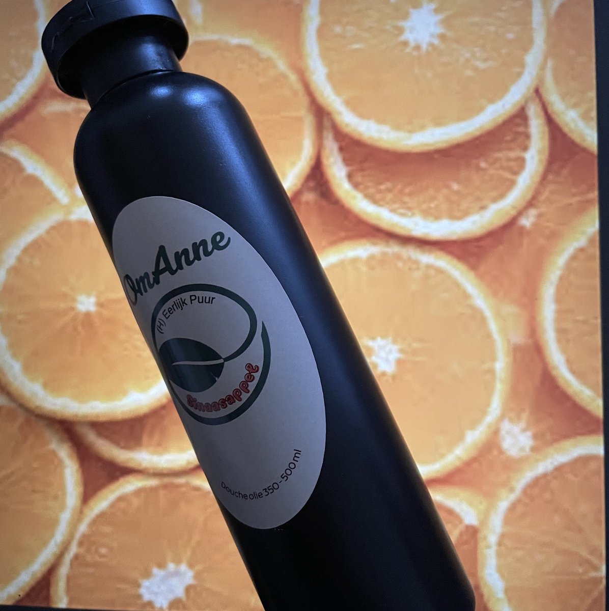 Douche en Bad olie Sinaasappel 500 ml.Puur Natuur! van OmAnne Prijs Inclusief Verzending!!