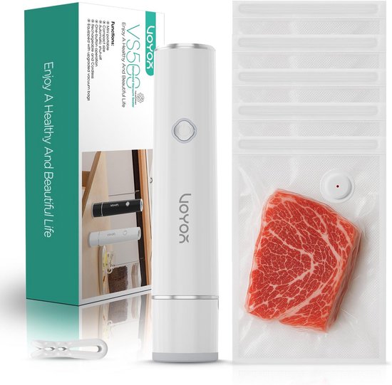 DESQ® 8000 Vacumeermachine - Set met 2 Vacuümrollen en 5 Vacuümzakken