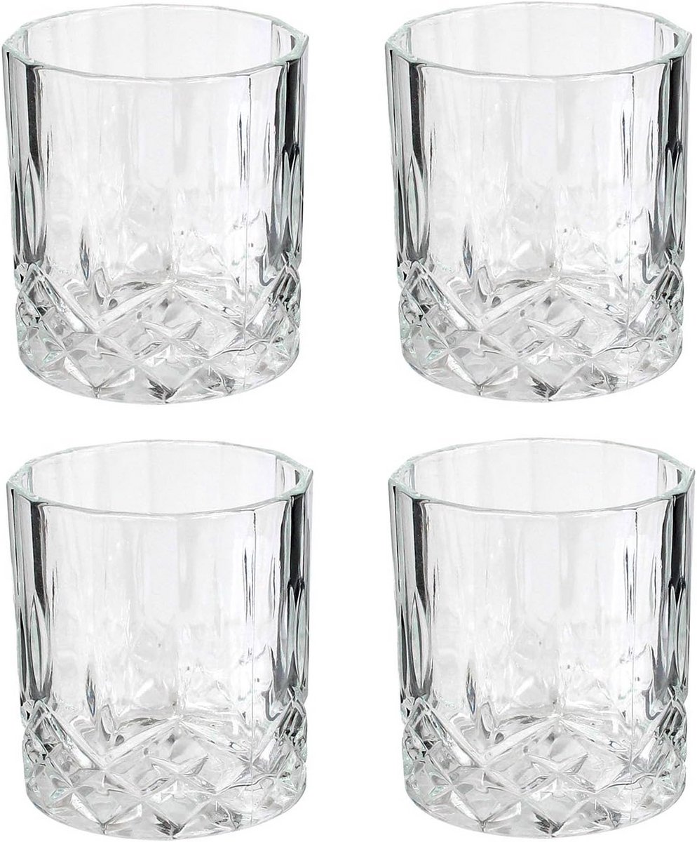 Whisky Set met Karaf en Glazen - 4 Glazen + 930 ml Karaf - Glas - Transparant