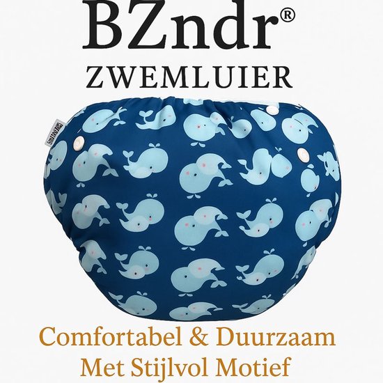 BZNDR® Zwemluier walvis