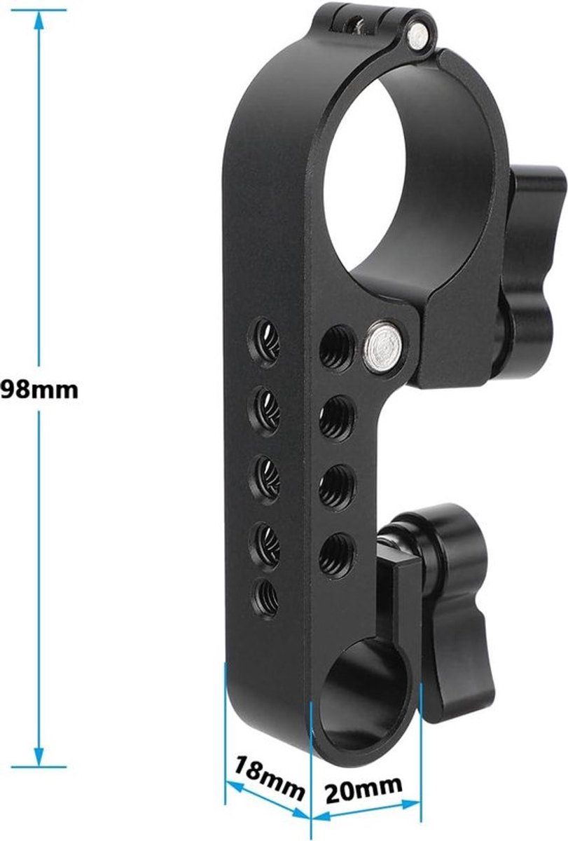 15 mm op 30 mm stangadapterklem voor MōVI Pro - hoogwaardige accessoire .