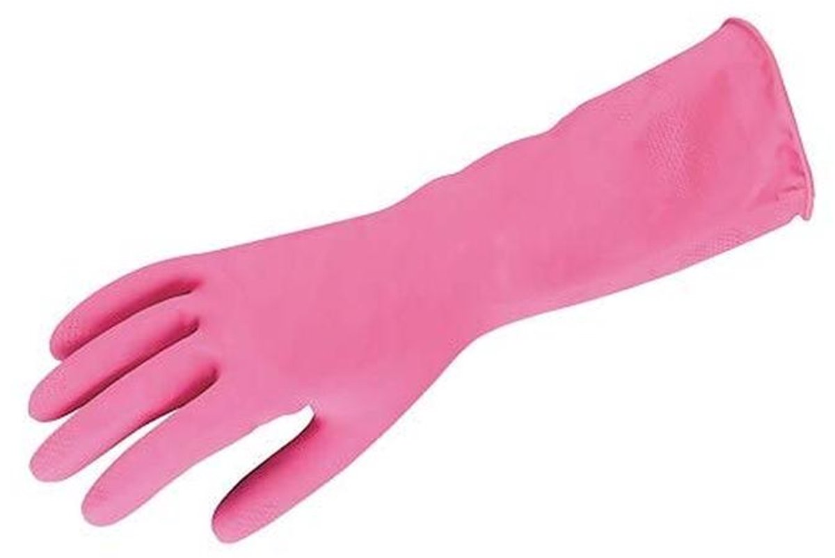 Huishoudhandschoenen Lengte L, Antislip, Natuurlijke Rubber, Waterdicht, Herbruikbaar