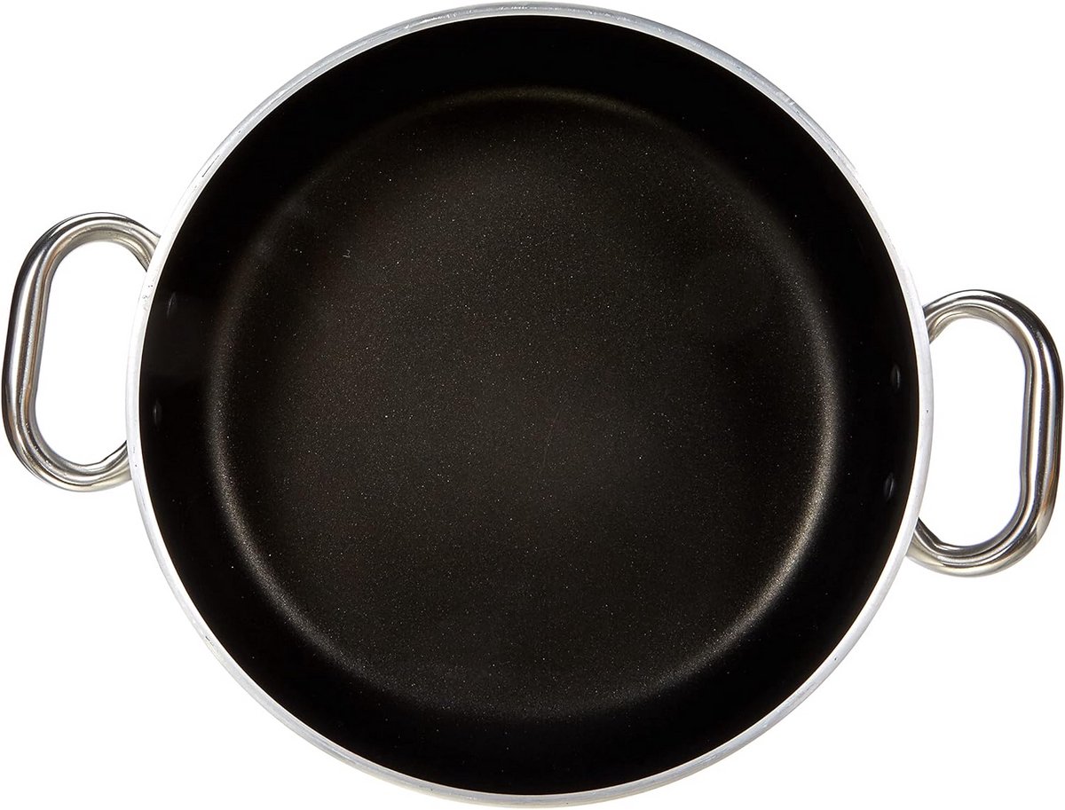Aluminium Steelpan met Handgrepen 20 cm - Anti-aanbaklaag