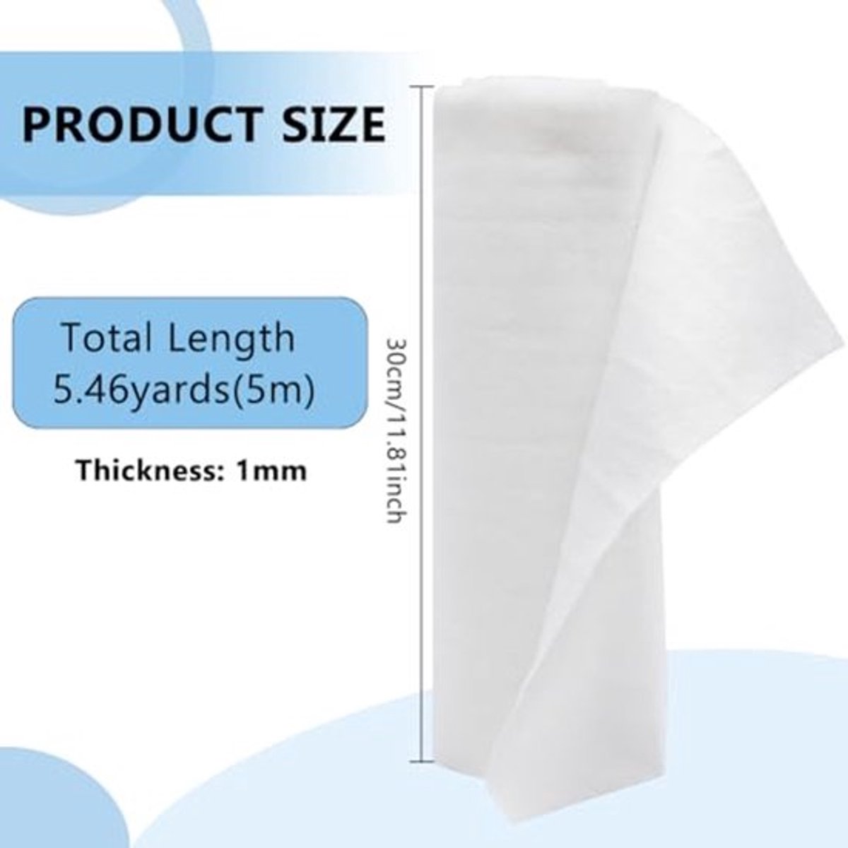 Witte ventilatiefiltermedia - Elektrostatische luchtfilterrol 5m x 30cm - Geschikt voor HVAC en AC