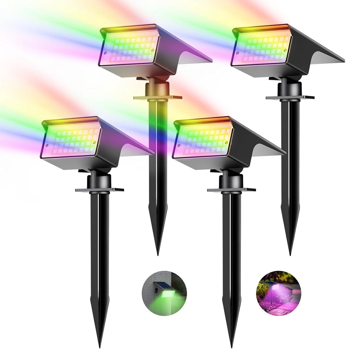Tuinverlichting op Zonne Energie - Solar Buitenlampen -Zwart