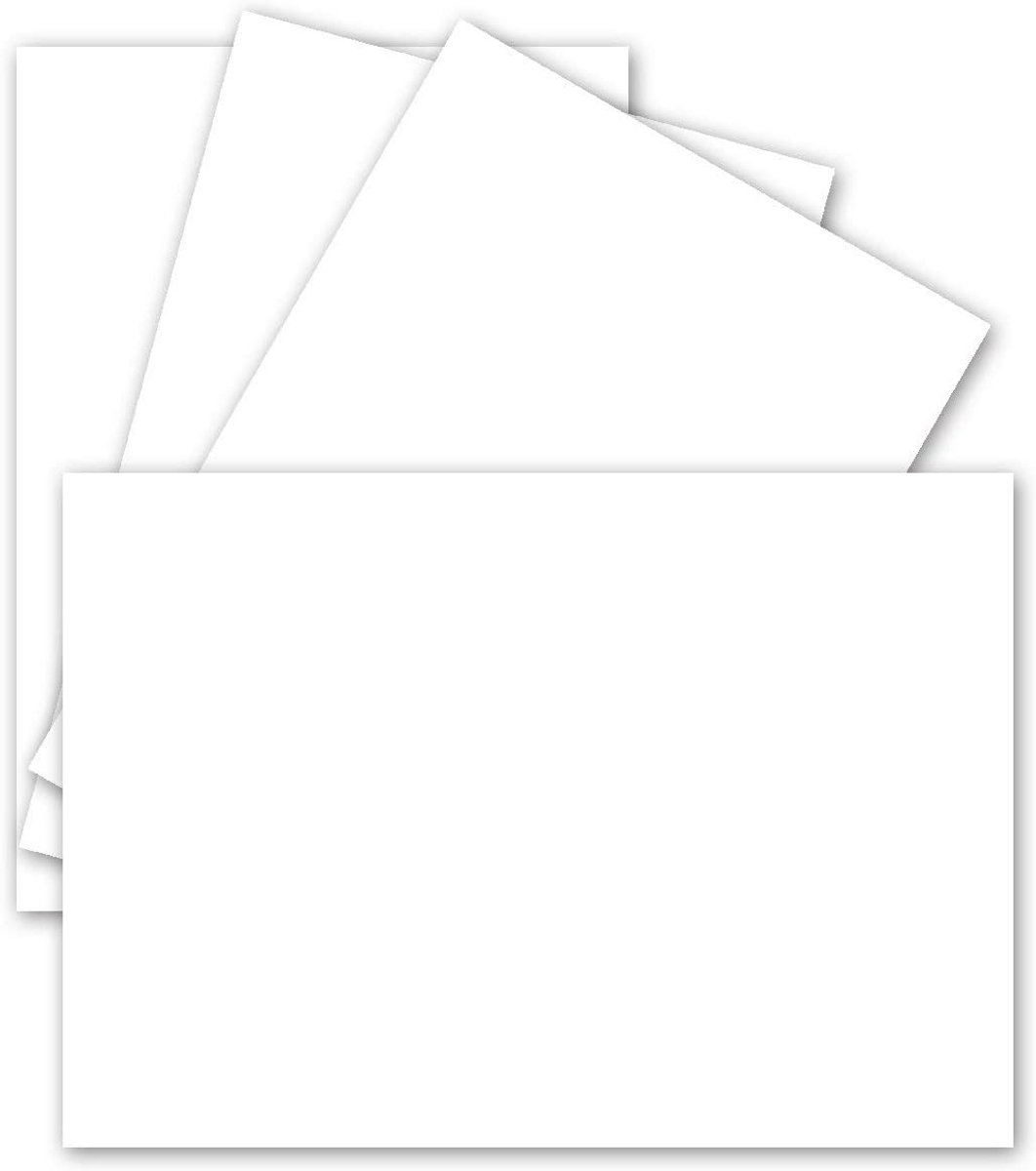 50 kaarten DIN B6 12x17 cm 240 g/m² hoogwit karton blanco