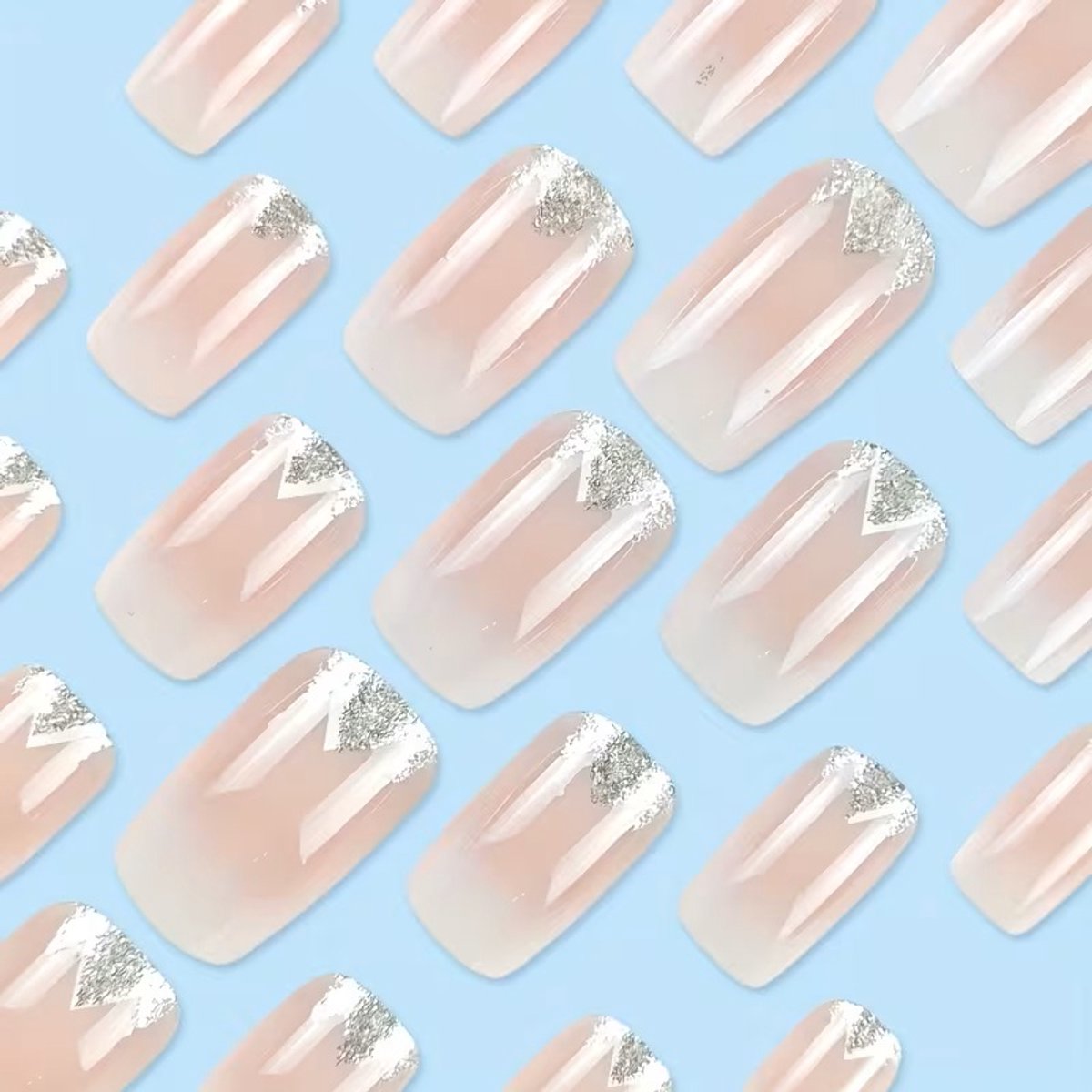 Press on Nails - Plaknagels - Press-On Nails – lange Lengte 24 stuks