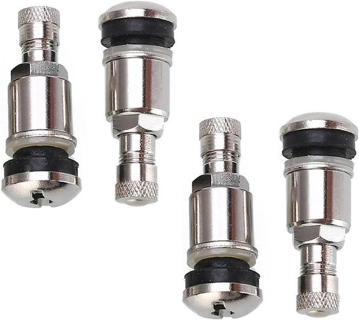 Metal Steel Valves 11.3mm Air Valve Car Accessories Wheel Valve Pack of 4