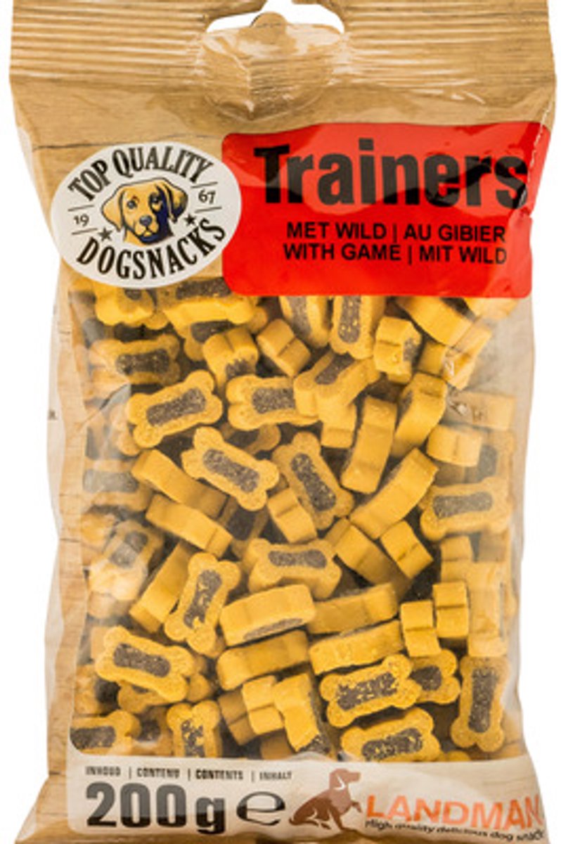 Landman Zachte Wild & Gevolgeltetrainers (200gr) - Hondensnacks - Zachte Hondensnoepjes - Hondenkoekjes - Puppy Snacks