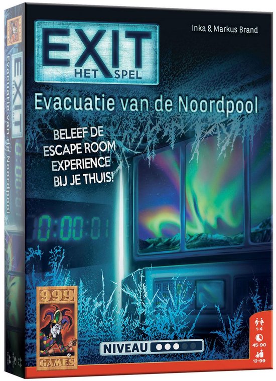 999 Games - EXIT - Evacuatie van de Noordpool - Breinbreker - Escape Room Spel