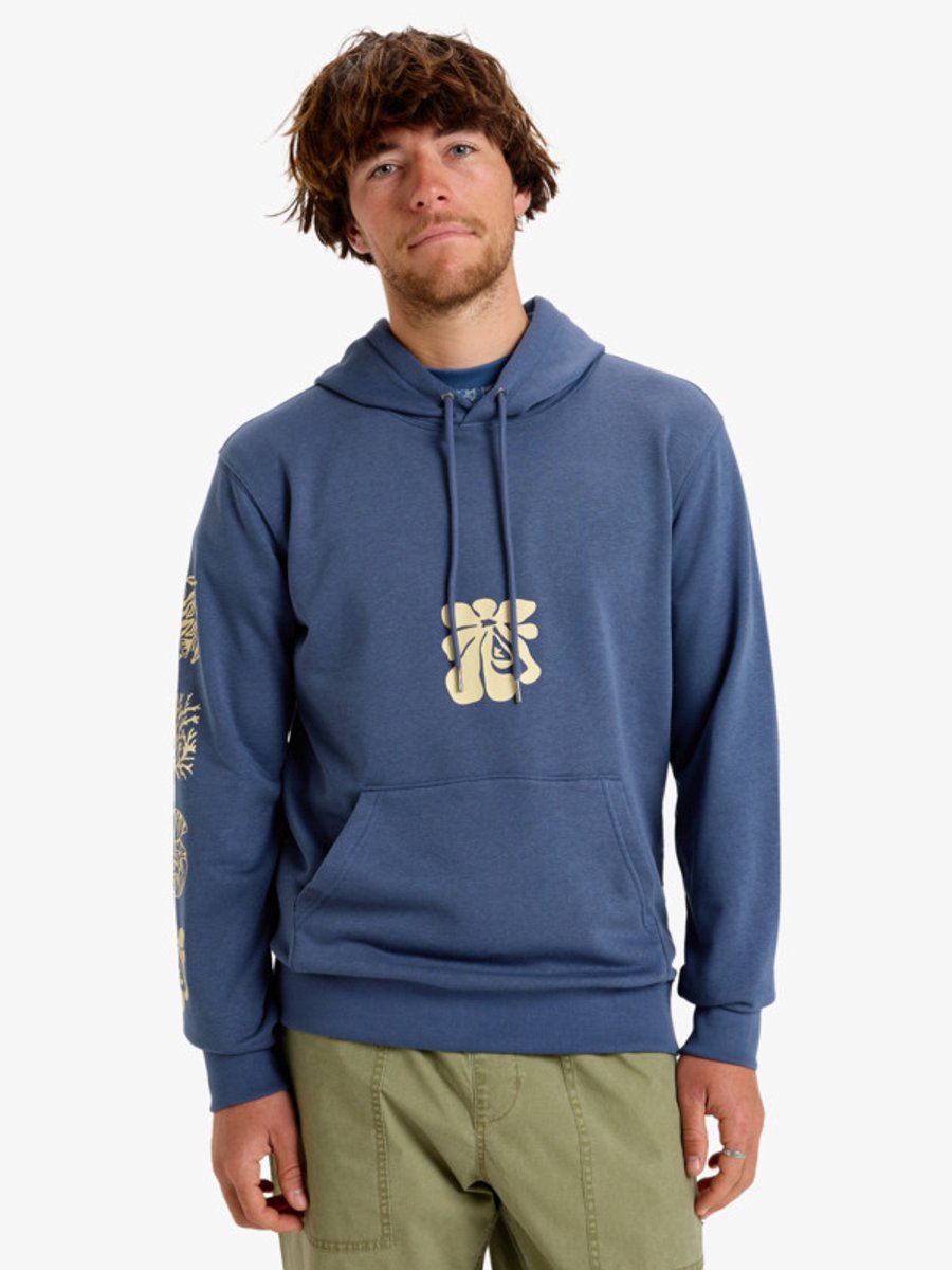 Quiksilver Graphic Mix Sweatshirt Met Rits M Man Blauw