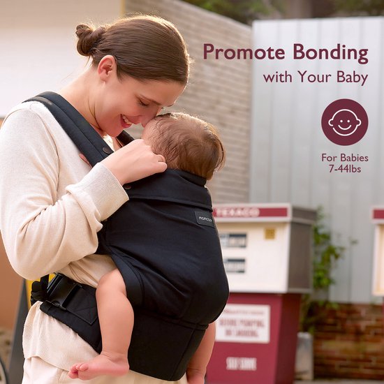 Momcozy PureHug - Baby en Peuter Draagzak - Ergonomisch - Verstelbaar - 3kg tot 20kg — afbeelding 5