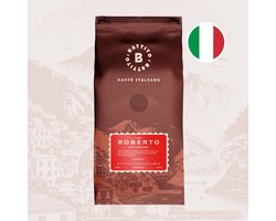 Battito 'Roberto' Italiaanse koffiebonen - Sterke espresso - Intensiteit 8/10 - Ambachtelijke kwaliteit uit Napels, Italië - 500 gram