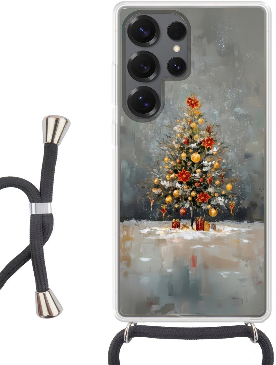 Kerstboom - Cadeaus - Rood - Goud