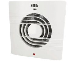 Horoz HELIX 100 Afzuigventilator – Ø100 mm – Badkamer/Toilet – Wit