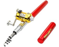 Pen-stijl mini telescopische hengelset met spinmolen