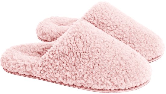 Roze Pluizige Pantoffels Dames, Dames Pantoffels Pluizige