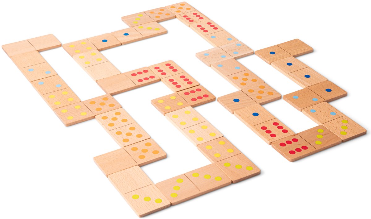 Woet® Houten Domino Spel met Voertuigen - Spelletjes voor Kinderen - FSC - Inclusief Opbergzak - Educatief Speelgoed - Vanaf 2 Jaar — afbeelding 2