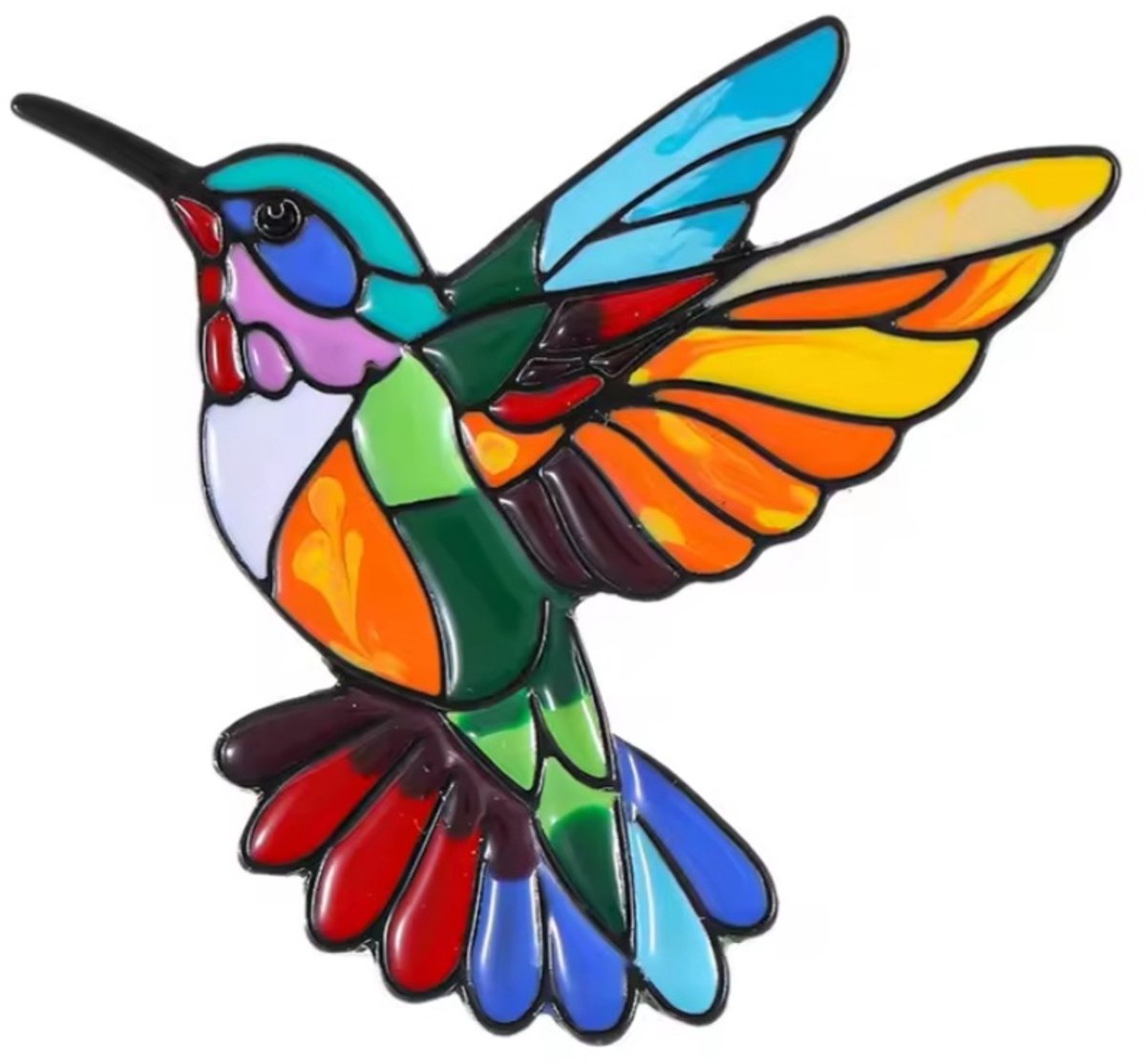 Zelto- Broche- Kolibrie- Broches Vogel- Dames Broche- Heren Broche- Luxe Broche- Sierspeld- Gekleurde Broche