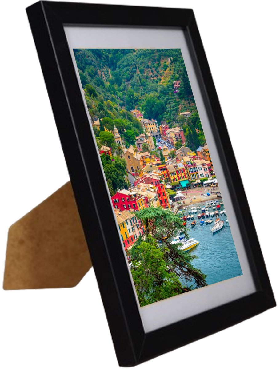 Basic M044 Serie - Fotolijst - 15x21 cm - Zwart - MDF