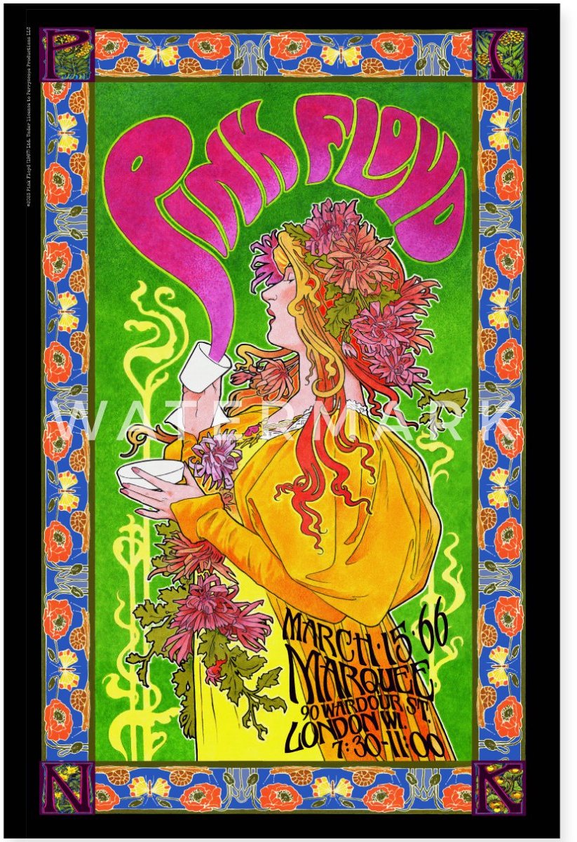 Pink Floyd Concert In Londen Poster 60x90 cm