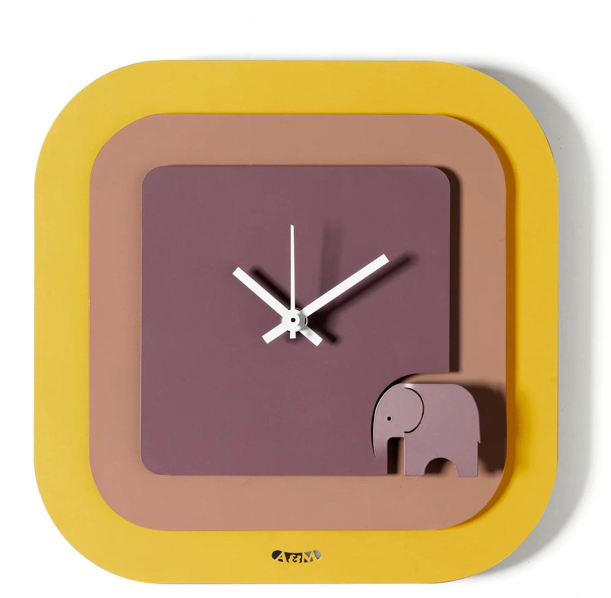 Wandklok modern design ELEFANT
