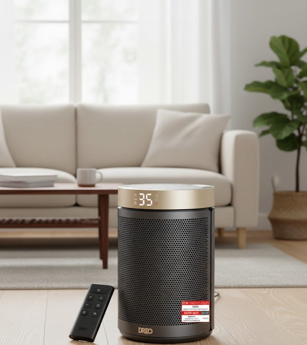 ThermoGold 1500W Slimme Keramische Torenventilatorkachel - Keramische Torenventilatorkachel Thermostaat, Timer & - Medahomestore