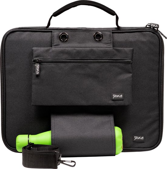 SACOCHE POUR ORDINATEUR PORTABLE - NOIR - 15.6 pouces avec scratch Révolutionnaire "Fix and Go"