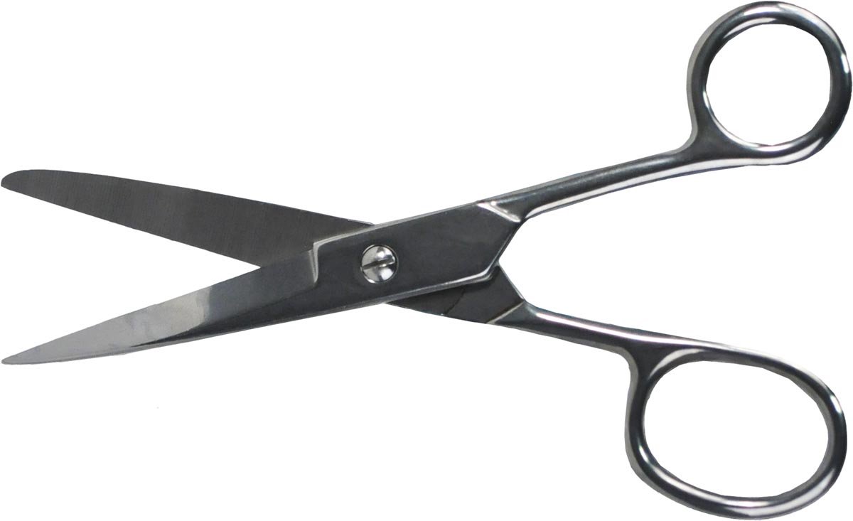 Desq schaar 18 cm | verchroomd | asymmetrische ogen