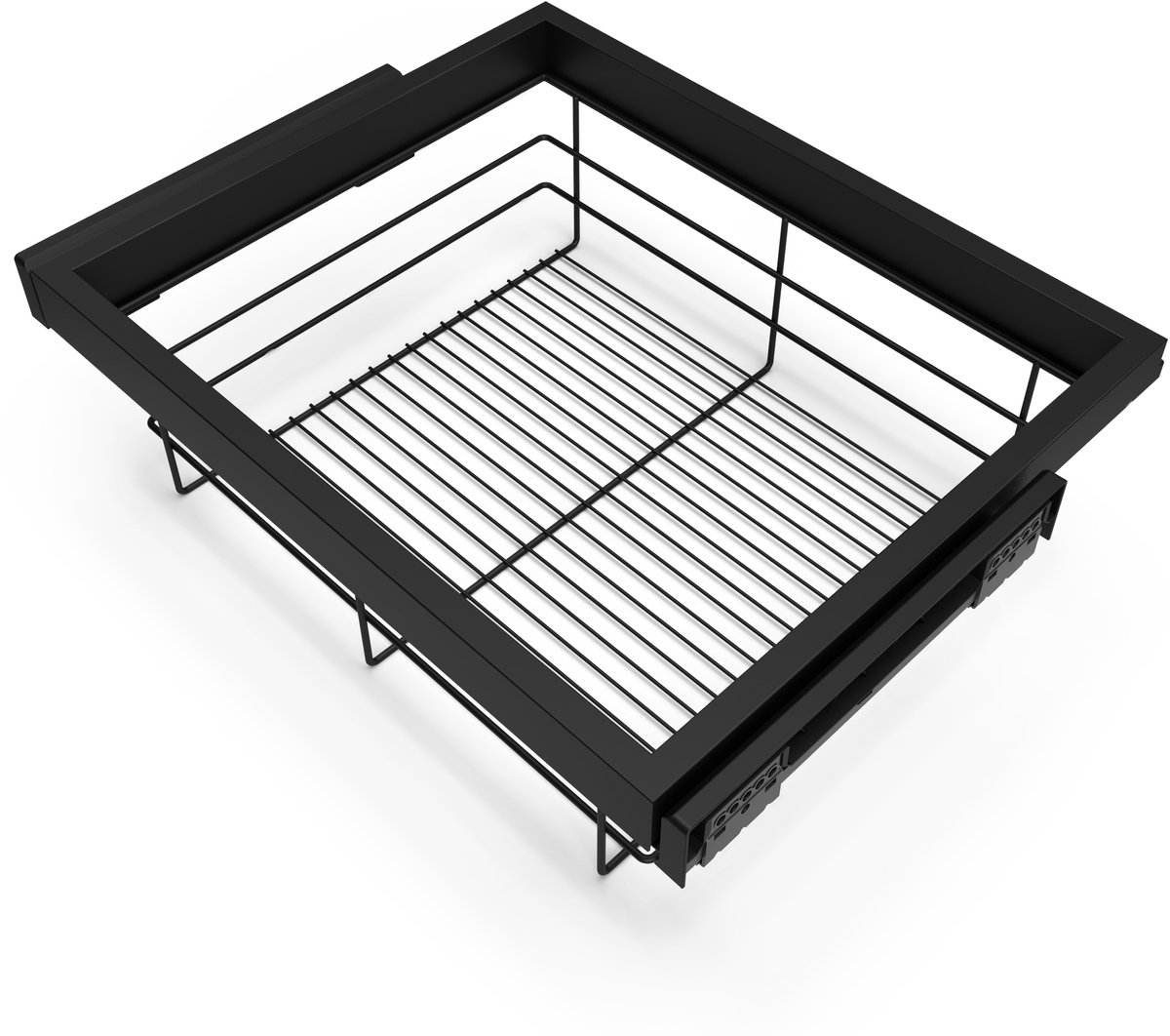 Emuca HACK 600mm Multifunctionele Lade Organizer voor Kasten - Zwart