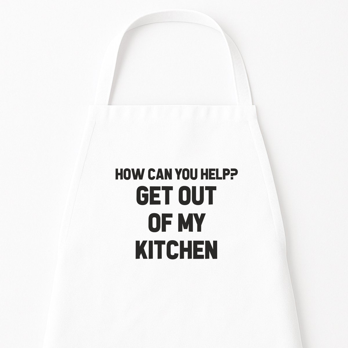 Keukenschort "Get out of my Kitchen" | Grappig Kerstcadeau & Sinterklaas | Grappig kookschort