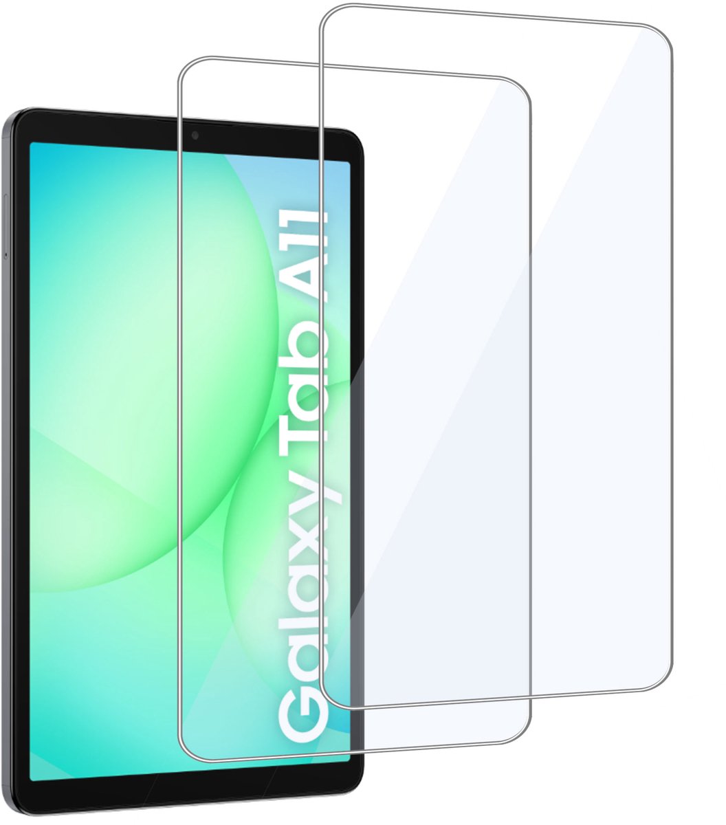 ChiGuard Screenprotector 2x geschikt voor Samsung Galaxy Tab A11 Plus / A11+ Screenprotector - Beschermglas - Curved - GuardCover