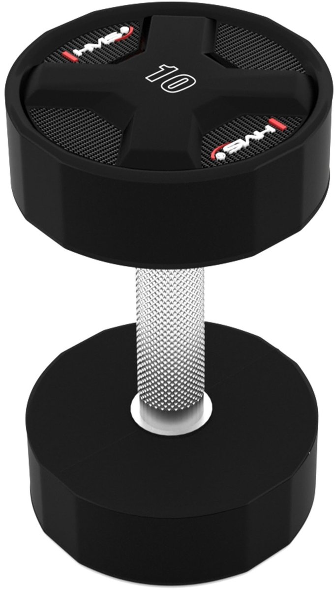 HMS HPC Dumbbell 10kg - Polyurethaan & Staal