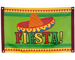Boland Vlag Mexico - polyester - 60 x 90 cm - mexiaans thema - fiesta