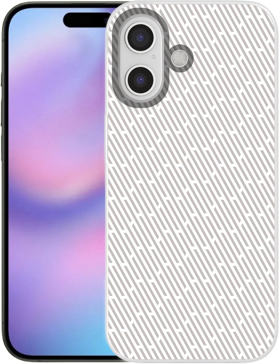 Telefoonhoesje Geschikt voor iPhone 17 hoesje - Grafisch - Patroon - Modern - Siliconen Telefoonhoesje Telefoonhoesje