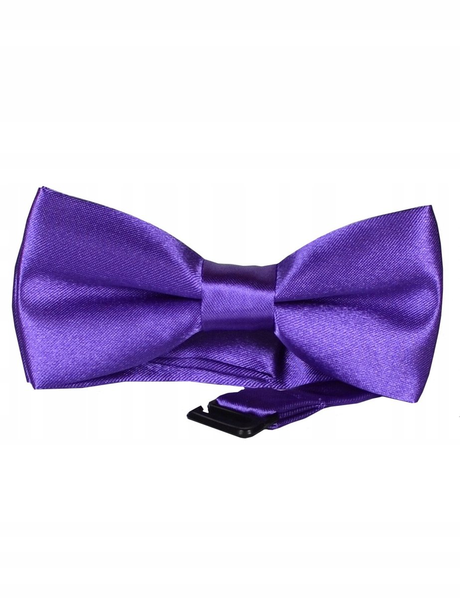 Gladde paarse strik - Elegant herenaccessoire
