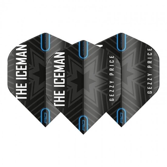 RedDragon Gerwyn Price Hardcore Dartflights - Zwart van Reddragon — afbeelding 3