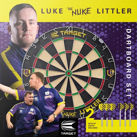 Target Luke Littler Dartbord Set - Inclusief Dartbord en Dartpijlen - Complete Dartset van Target — afbeelding 3