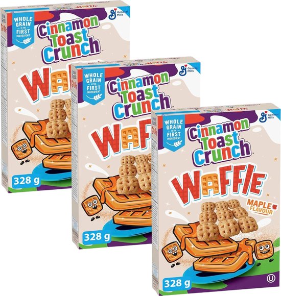 General Mills - Cinnamon Toast Crunch Waffle Maple - 3 x 328 g