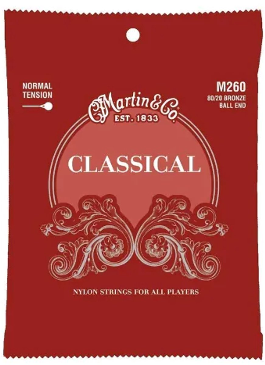 Martin M260 Bronze Wound Klassieke Snaren - Normale Spanning (28-43)