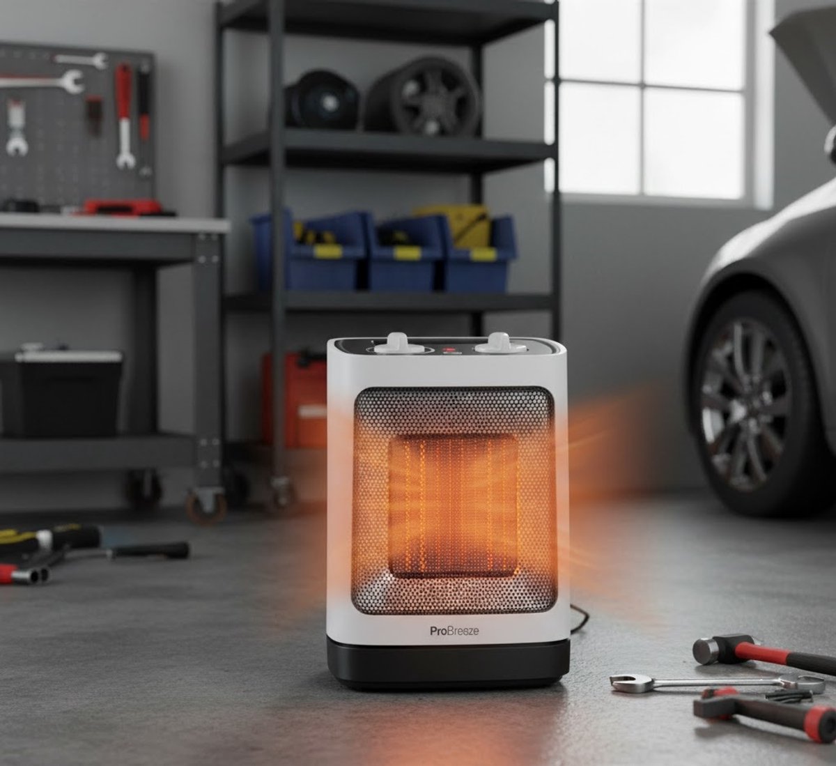 Compacte Keramische Mini Ventilatorkachel 2000W - Ventilatorkachel 2000W – Efficiënte Verwarmer - Medahomestore