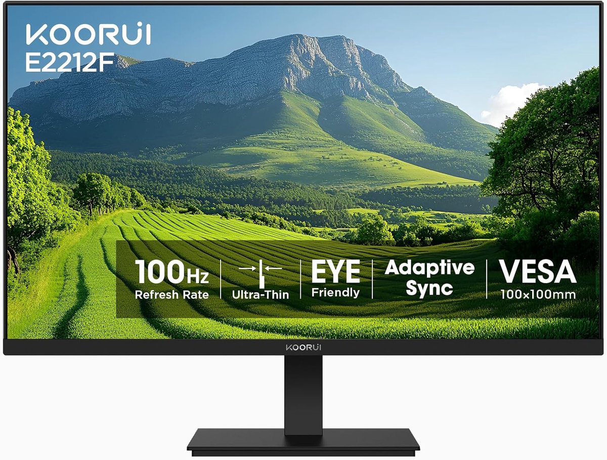 Koorui E2212F - Full HD VA Monitor - 24 Inch - 100 Hz - 6ms