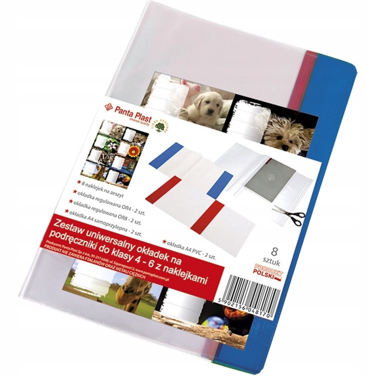 Boek beschermhoezen 4-6 klas met stickers Panta Plast