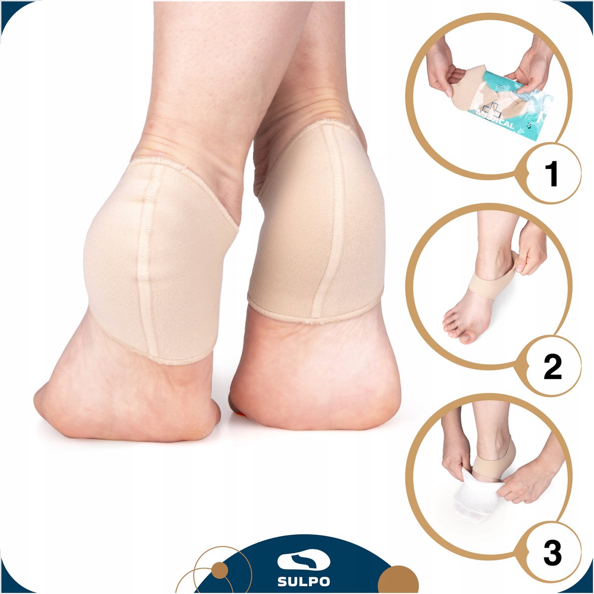 Hielbeschermers S (36-40) - Comfort bij Hielspoor & Wrijving