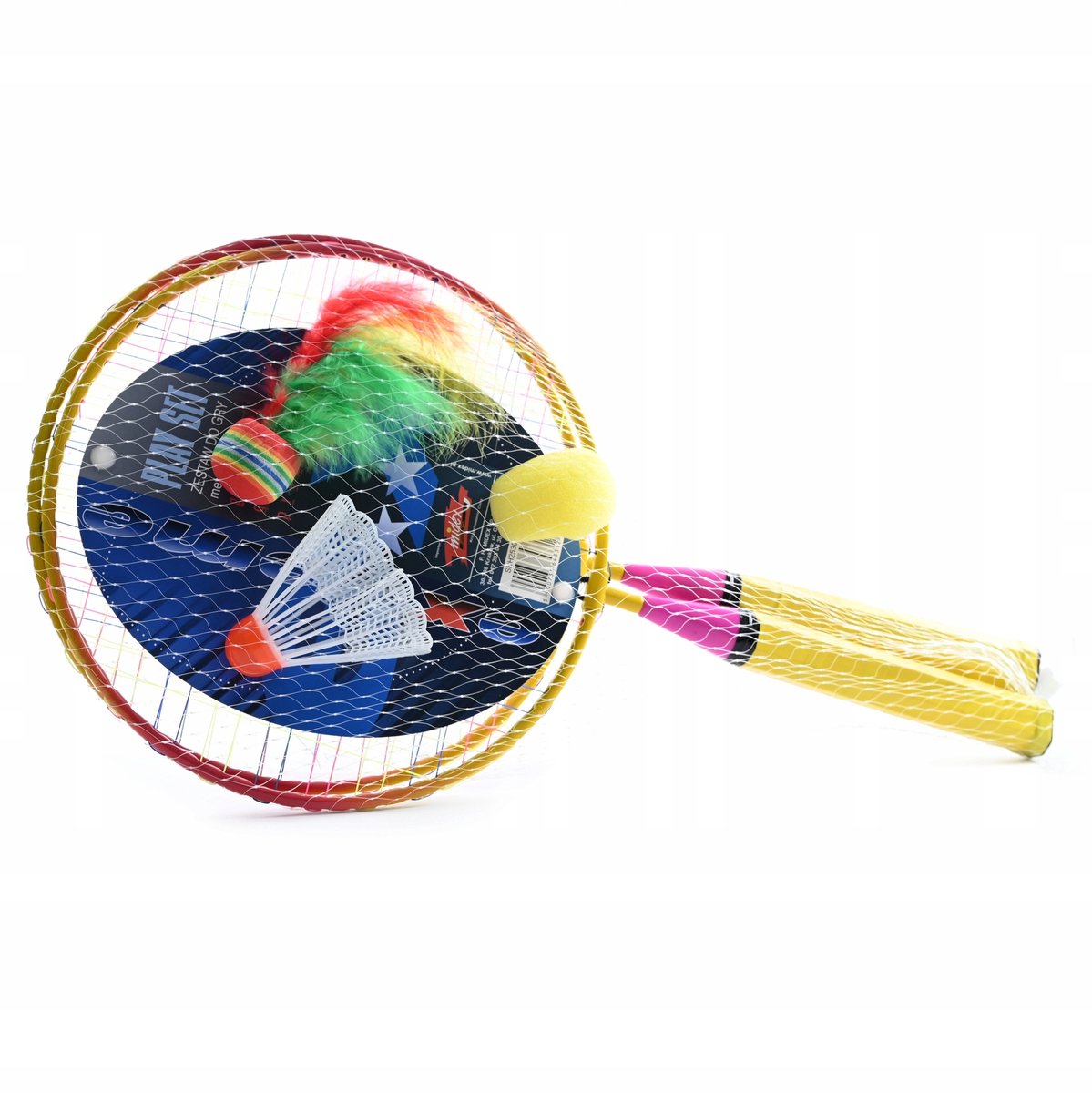Badmintonset Kinderen - Metalen Rackets & Vliegjes
