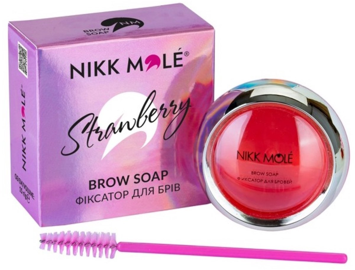 Nikk mole - brow soap - aardbei