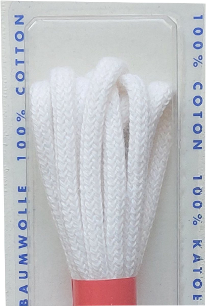 Dumco Veter - Wit - Rond - Koord Veters - Lengte 90 cm - Dikte 3 mm - Schoenveter